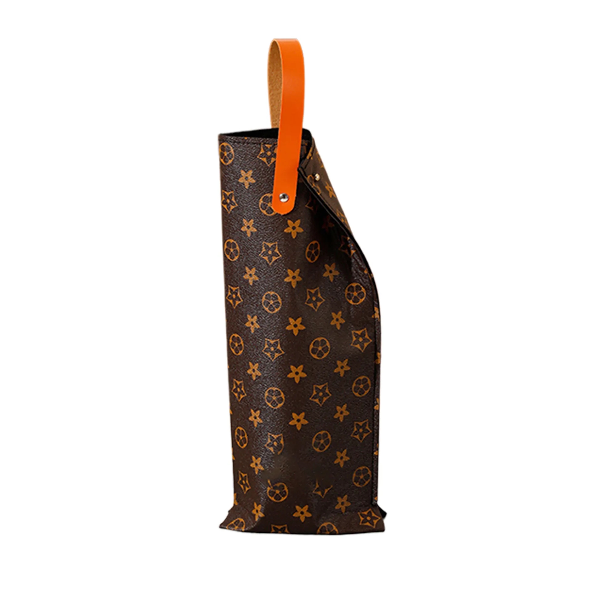 PU Leather Wine Tote Bag, custom tote bag with logo imprint 3