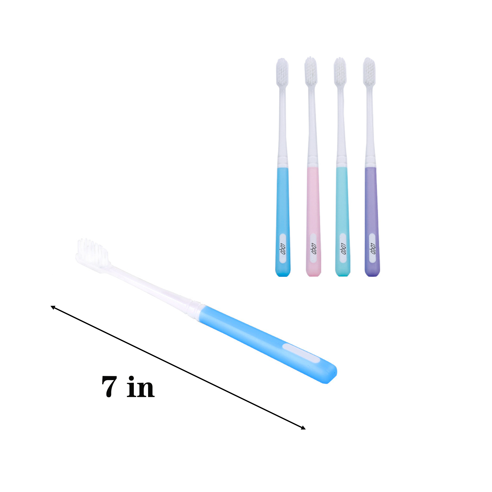 Customizable Soft-bristled Plastic Toothbrush 4