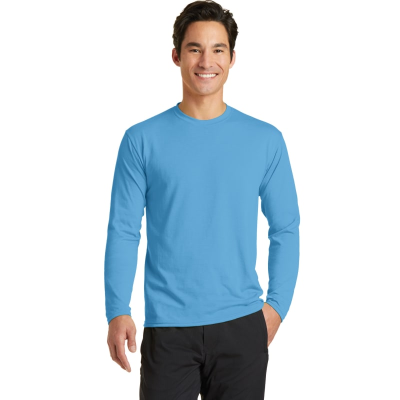 Port & Company Long Sleeve Performance Blend Tee. 70