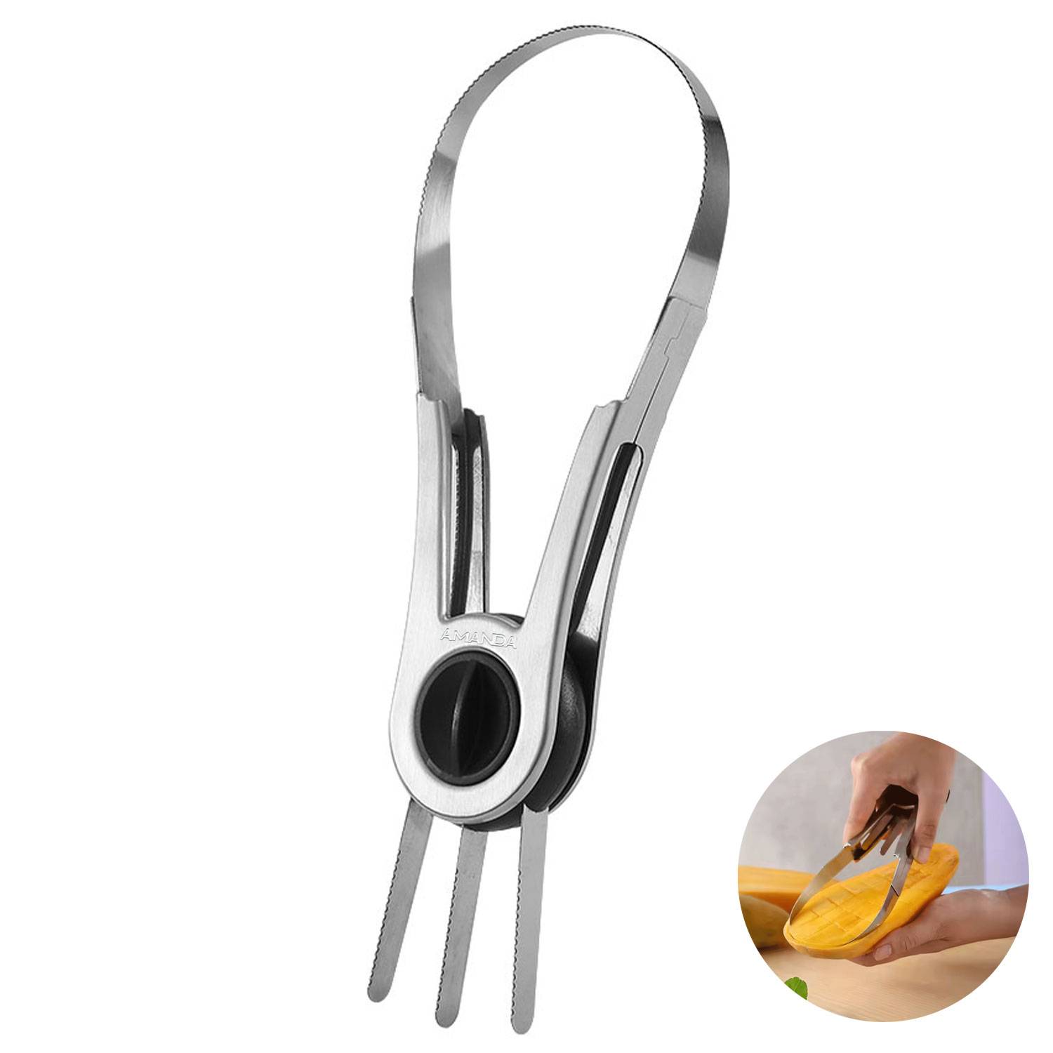 Stainless Steel Mango Peeling Separator slicing Cutter 1