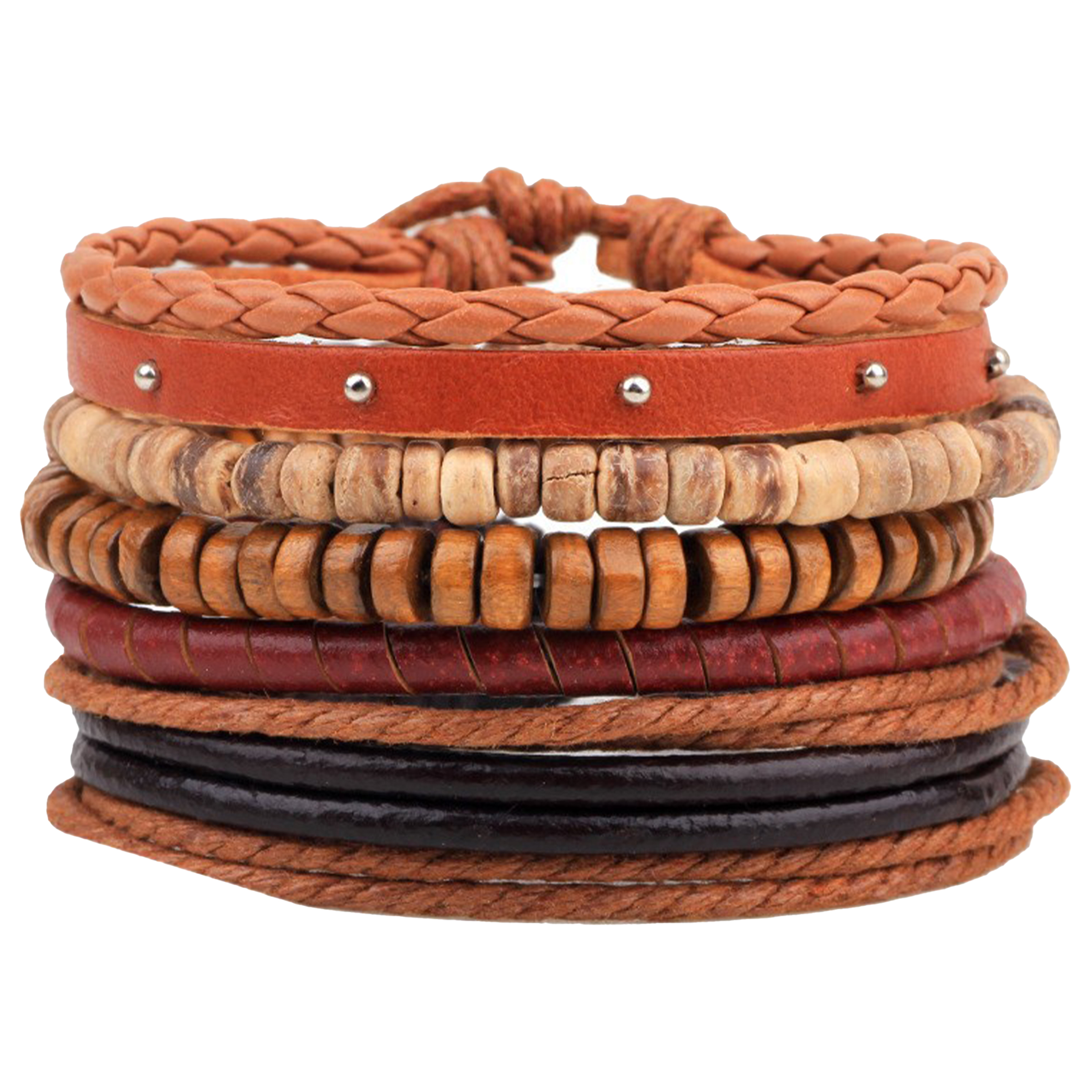 Cowhide Combining Multiple Bracelets 11