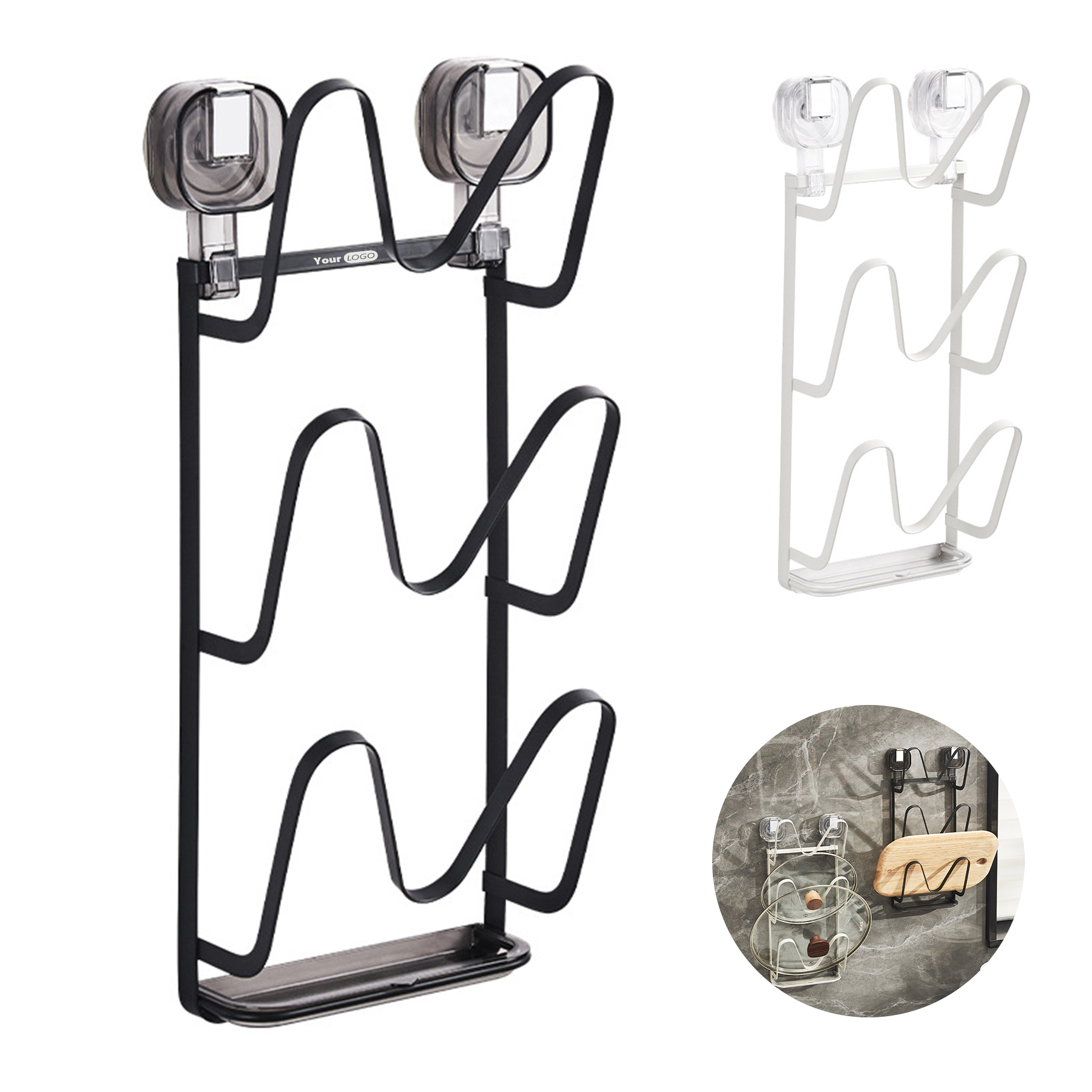 Iron Suction Cup Iron Pot Cover Frame 2