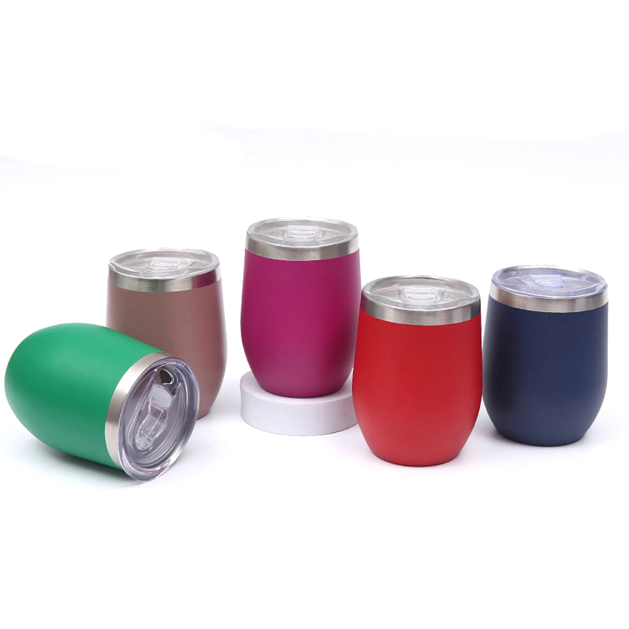 12oz Double Stainless Steel Eggshell Cup 2