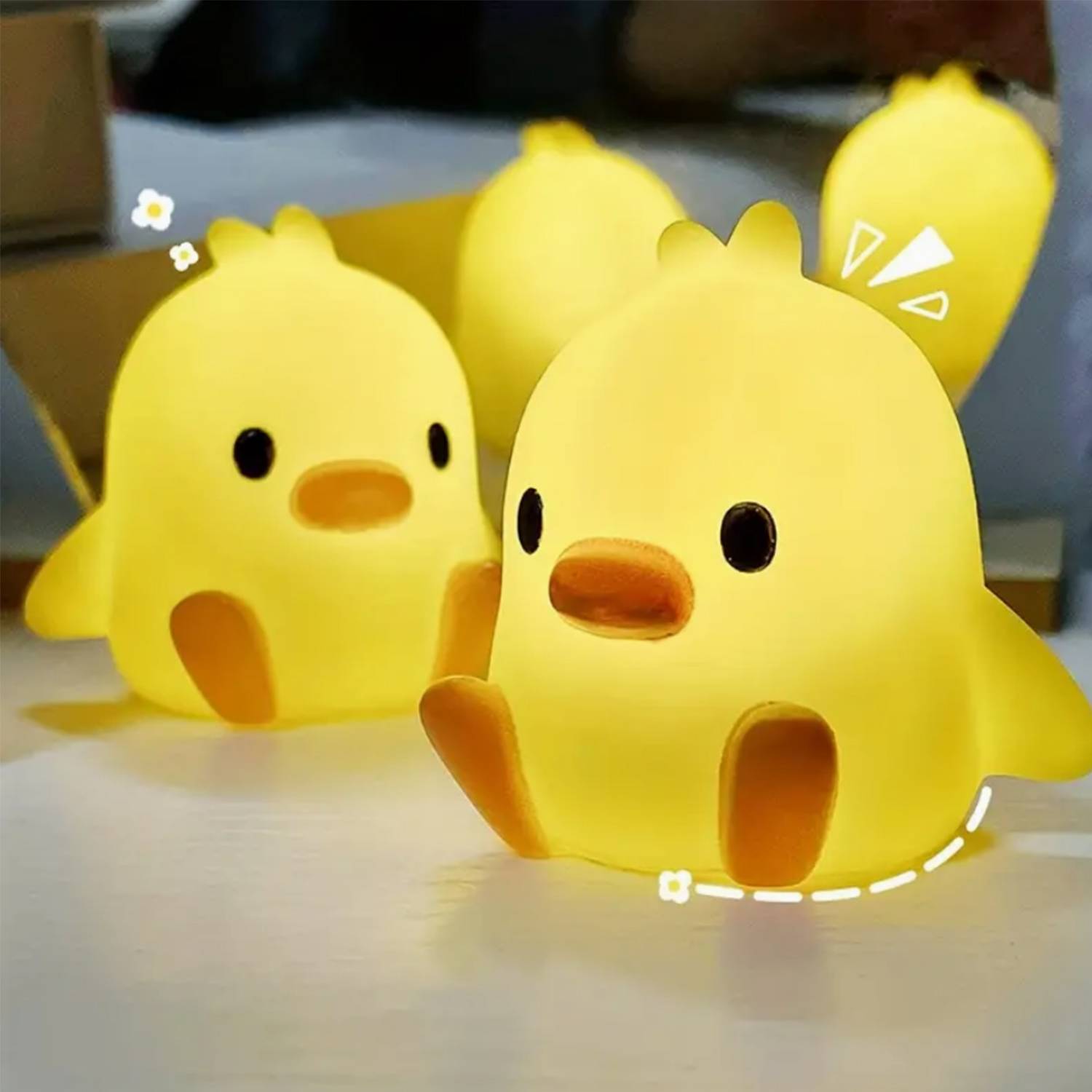 Mini Yellow Duck Shaped Night Light 6