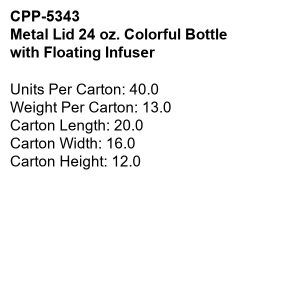 Metal Lanyard Colorful 24 Oz. Bottle with Floating Infuser, custom water bottle with logo imprint 2