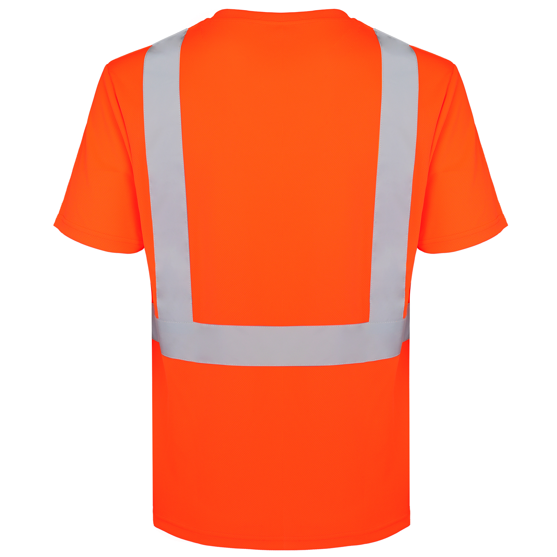 4 Oz. Class 2 Men's Short Sleeve Hi Vis Reflective Safety T-Shirt W/ Pocket 2