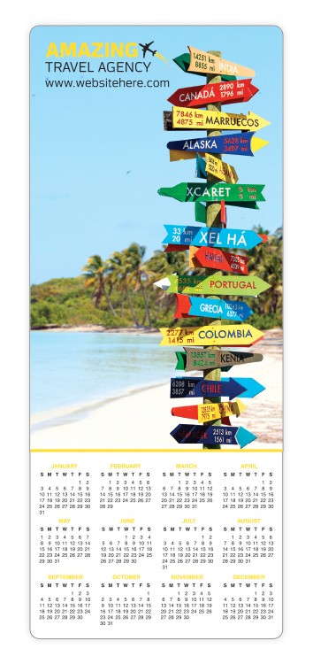 Magnet - 3.5x8.5 Round Corners - 20 mil. 1