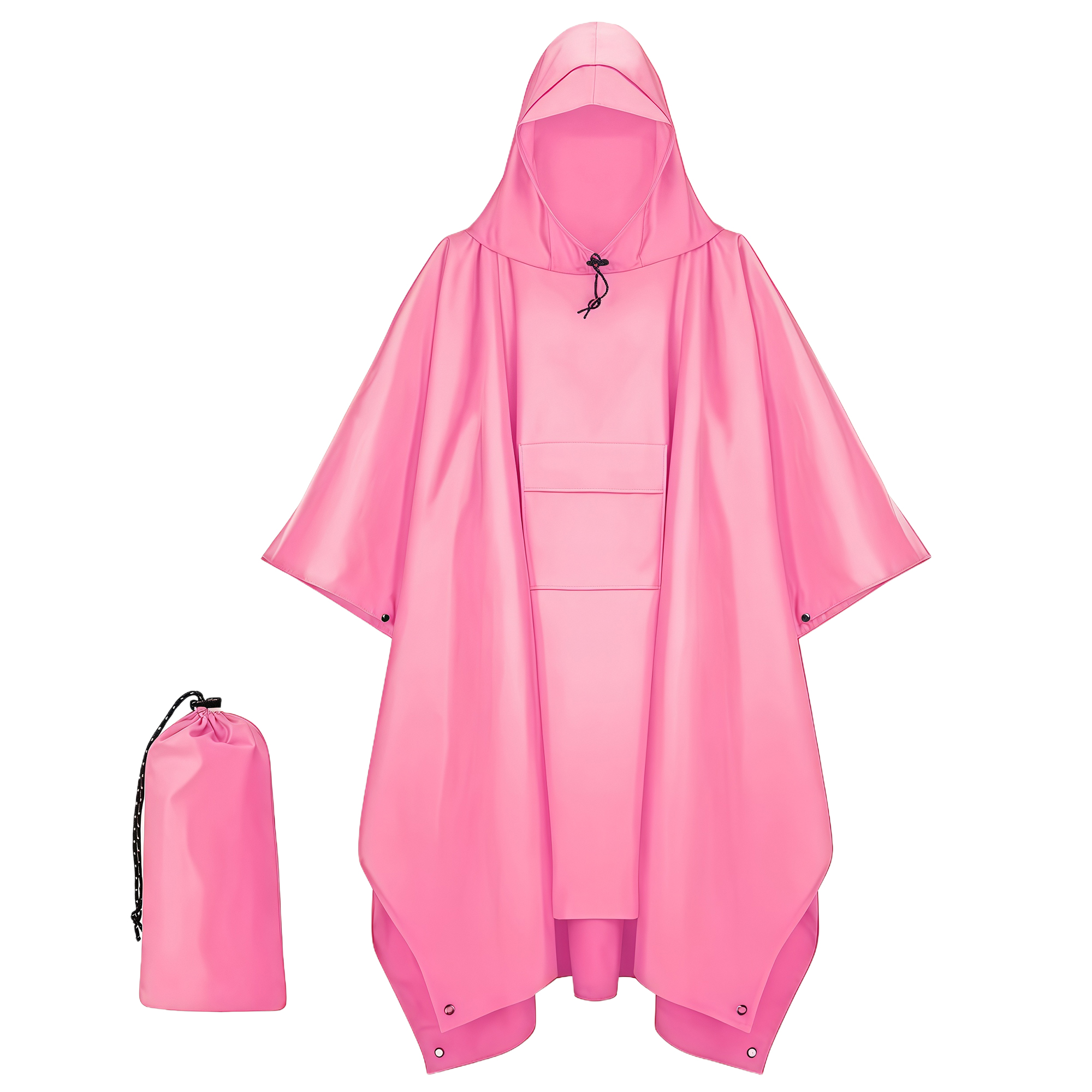 3-in-1 Poncho Raincoat for Outdoor Cycling Hiking 9