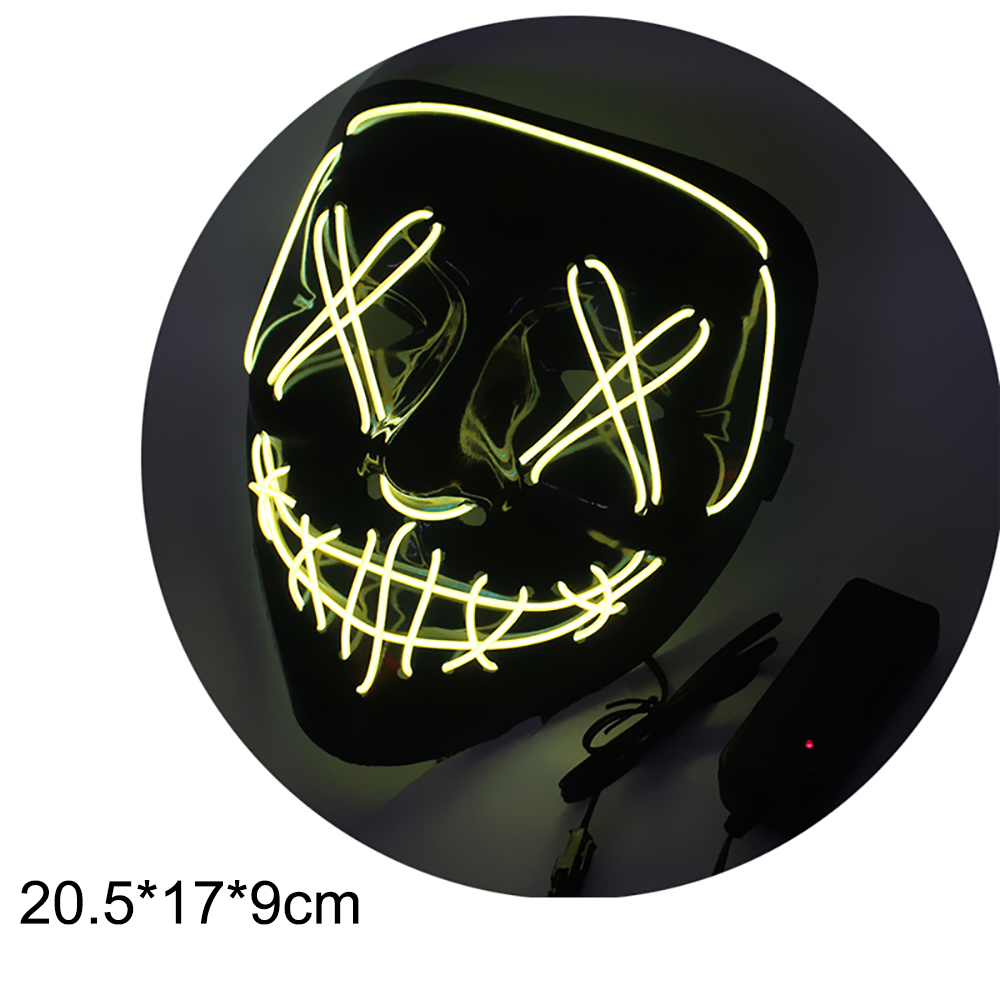 Halloween LED Luminous Ghost Face Mask 2