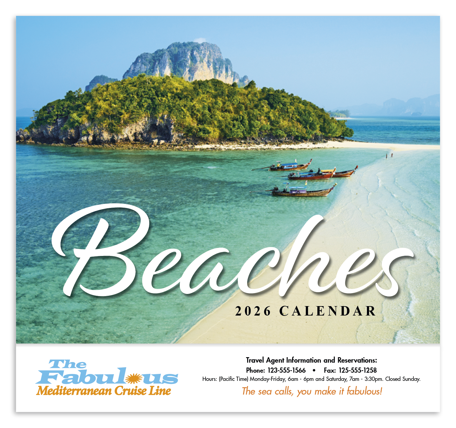 HotLine® Products Beaches Appointment Calendar - Stapled 14