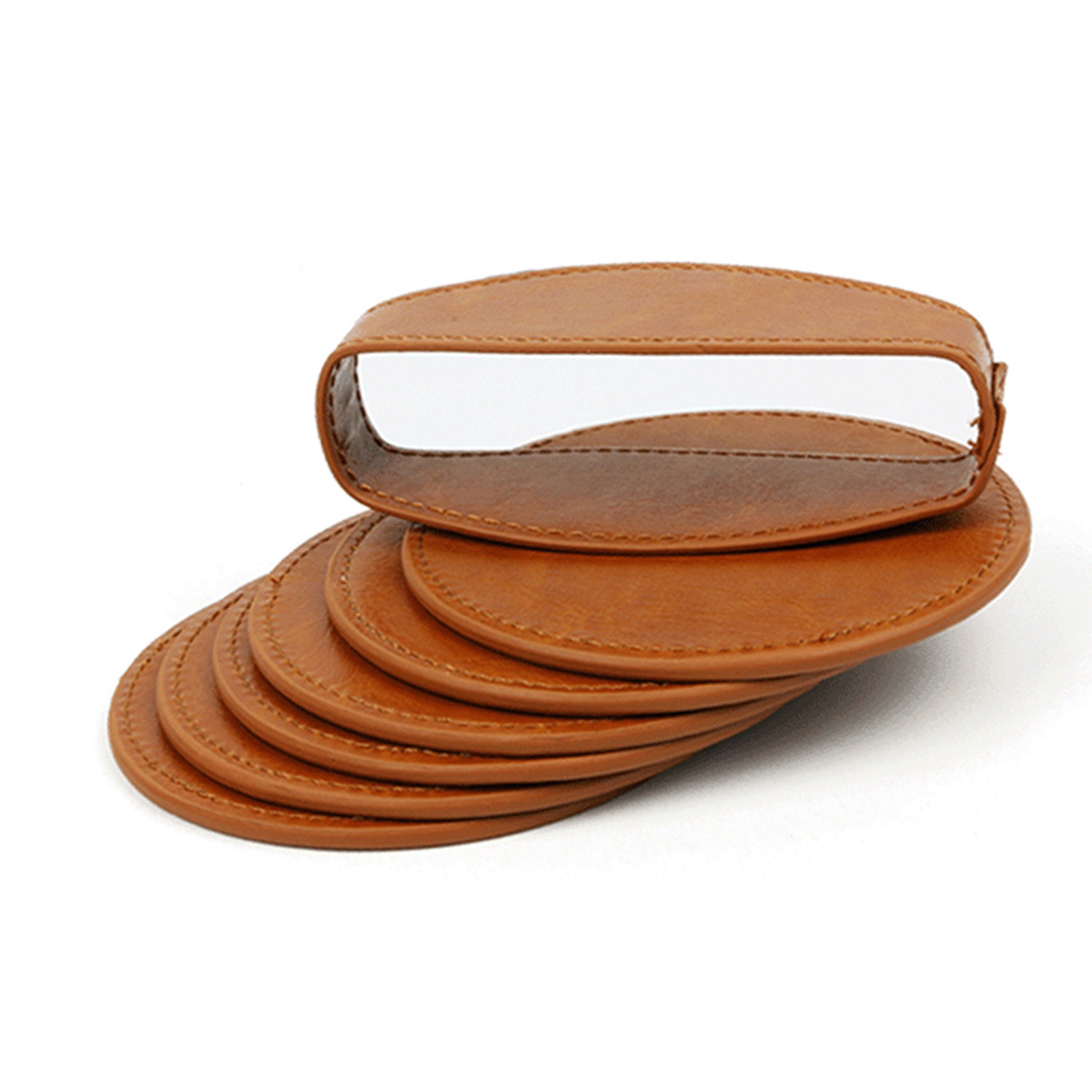 PU Leather Coaster Set 4