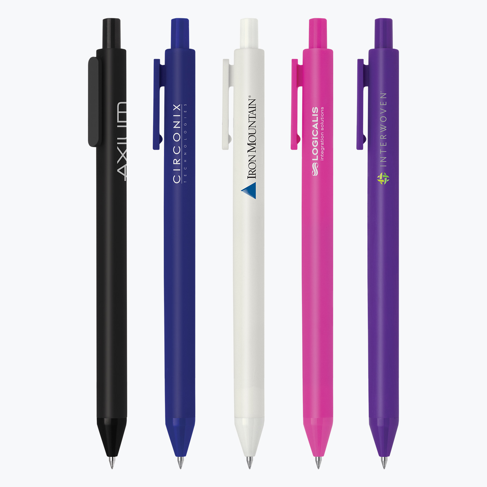 Soft Touch Rubberized Plastic Pen 5