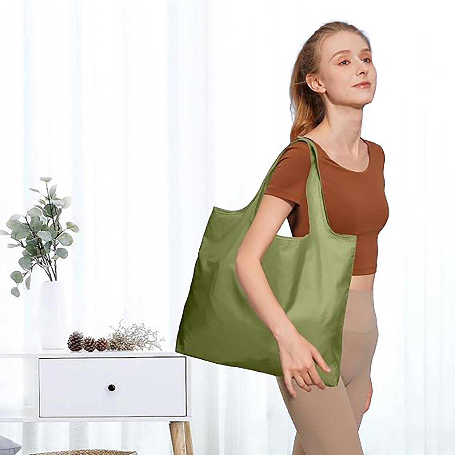 Large waterproof oxford cloth tote shopping bag, custom tote bag with logo imprint 9