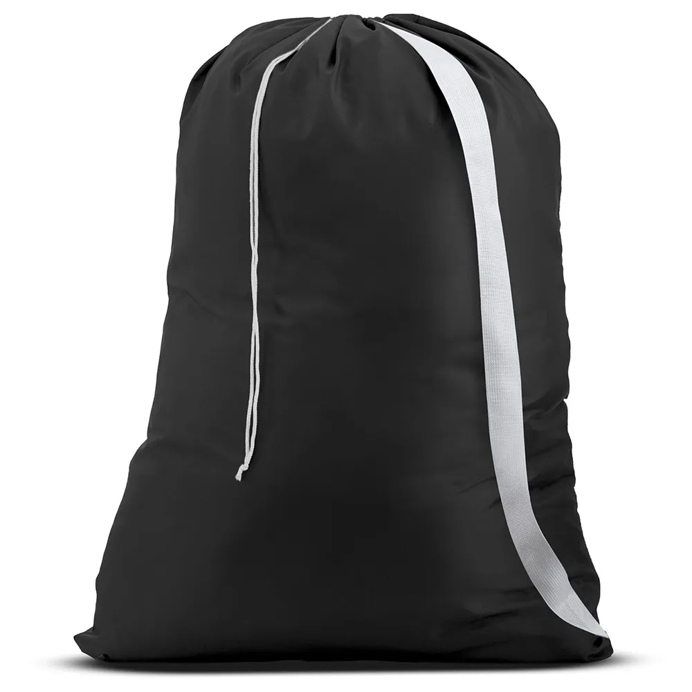 Carry Nylon Laundry Bag With Shoulder Strap 2