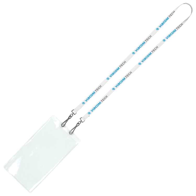 "CULVER" 3/4" Width Dual Attachment Silkscreen Polyester Lanyard 5