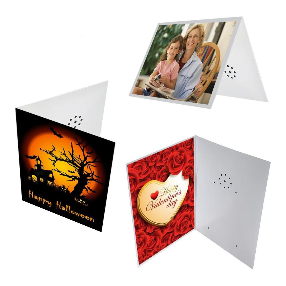 AudioPop Recordable Voice Custom Audio Greeting Card & Direct Mailer - Full Color 1