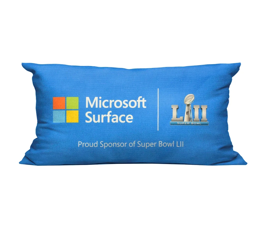 Sublimated Lumbar Pillow 18" x 10" 10