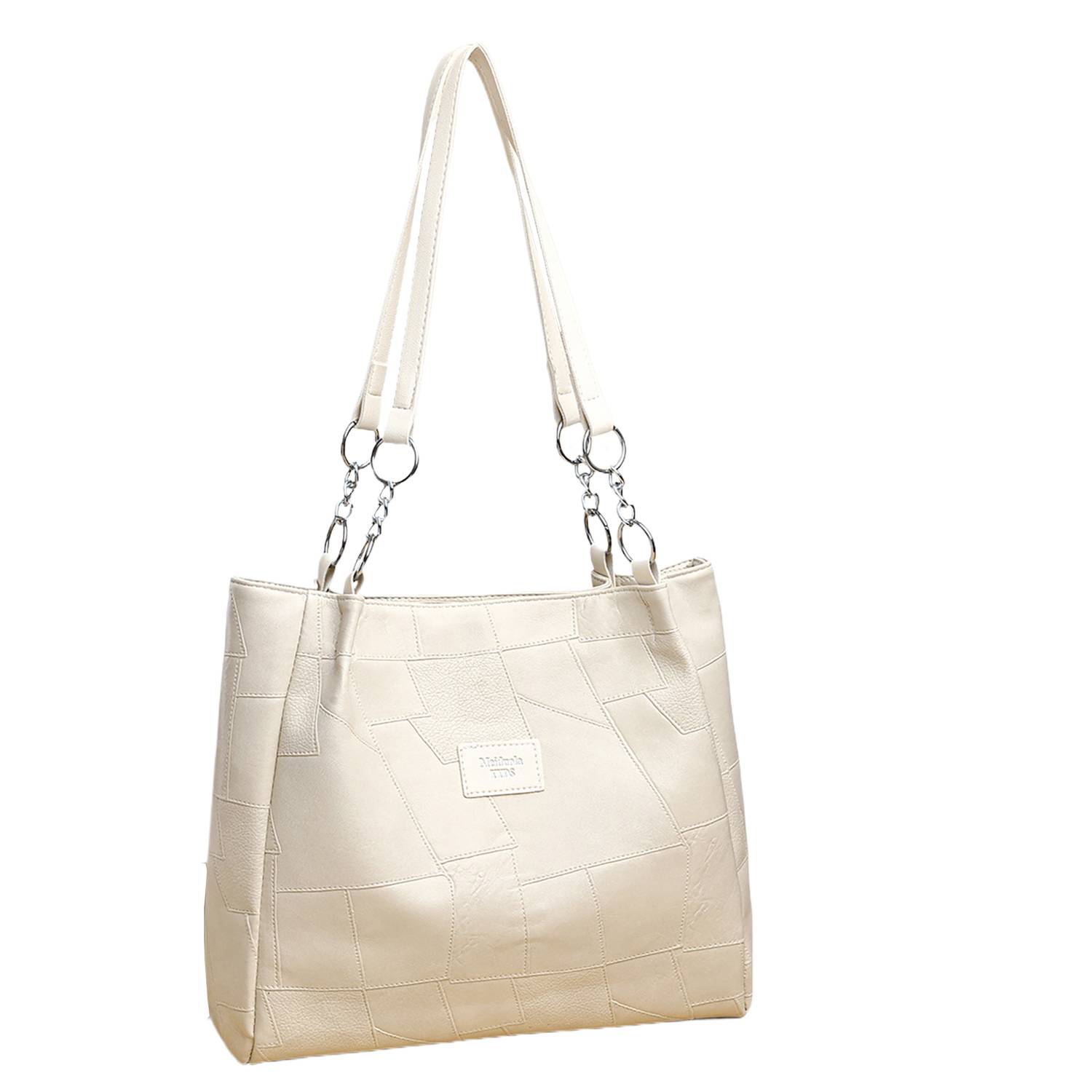 High-End Pu Large-Capacity Single-Shoulder Commuter Tote Bag 5