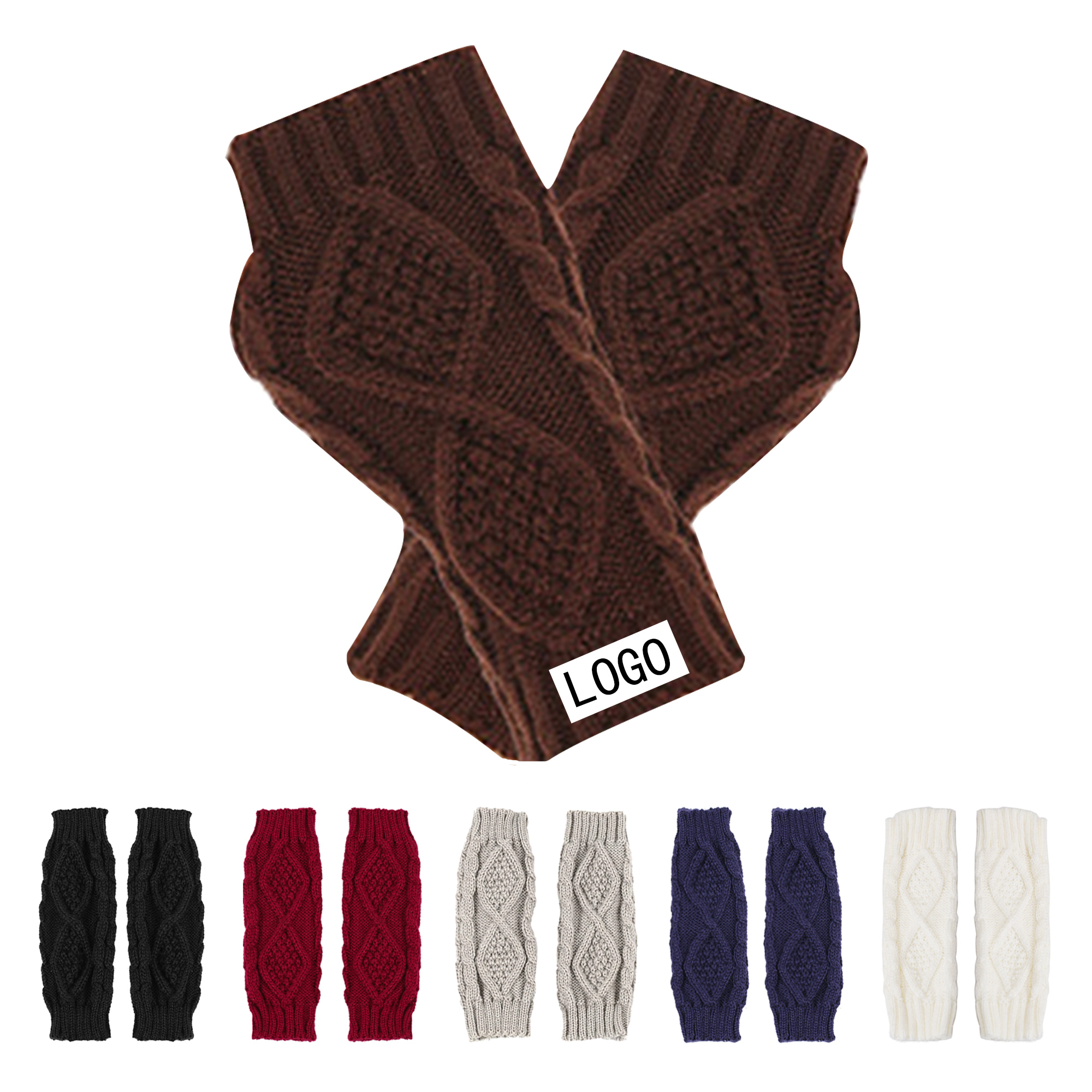 Winter Knit Fingerless Gloves 2
