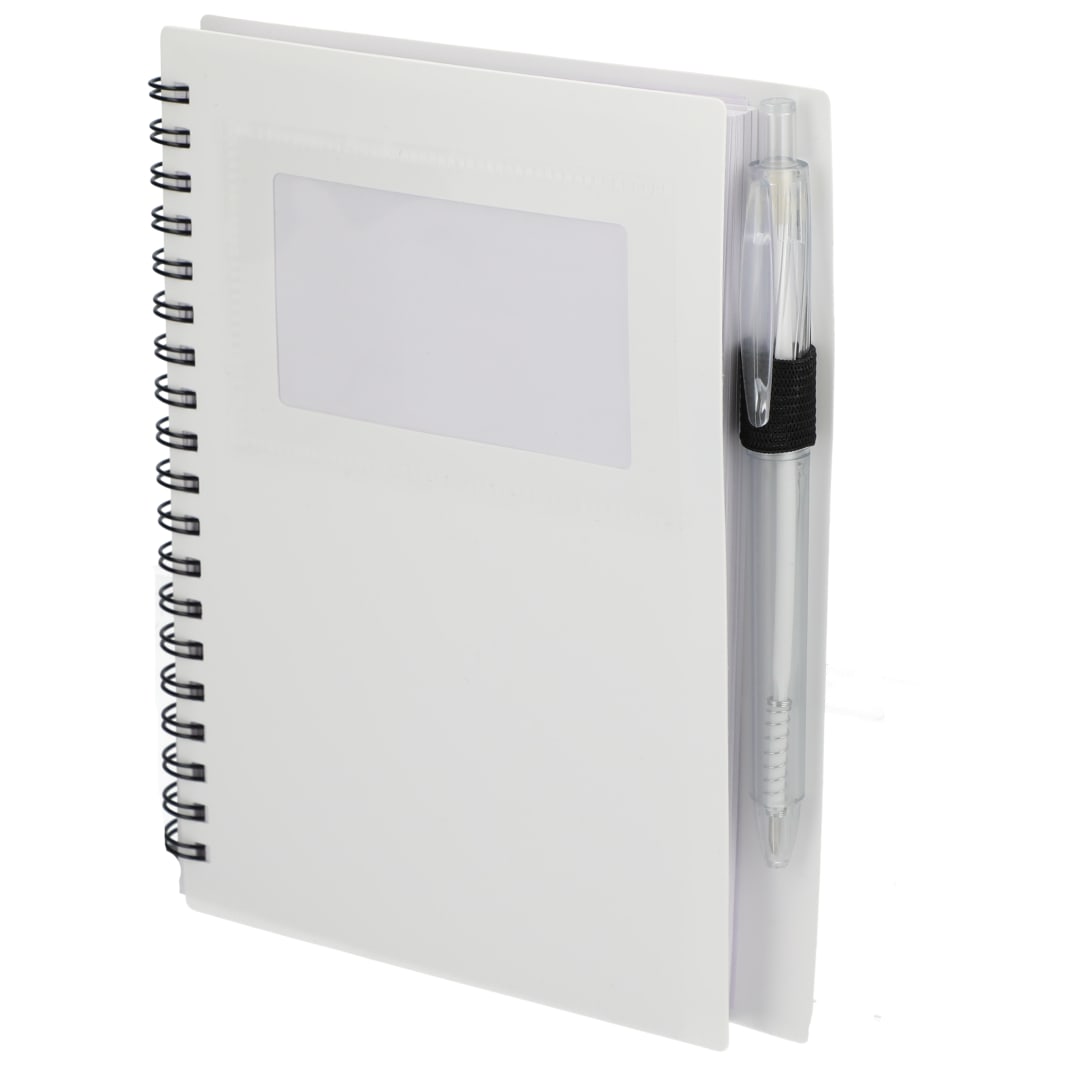 FSC® Recycled 5" x 7" Star Spiral Notebook with Pe 142