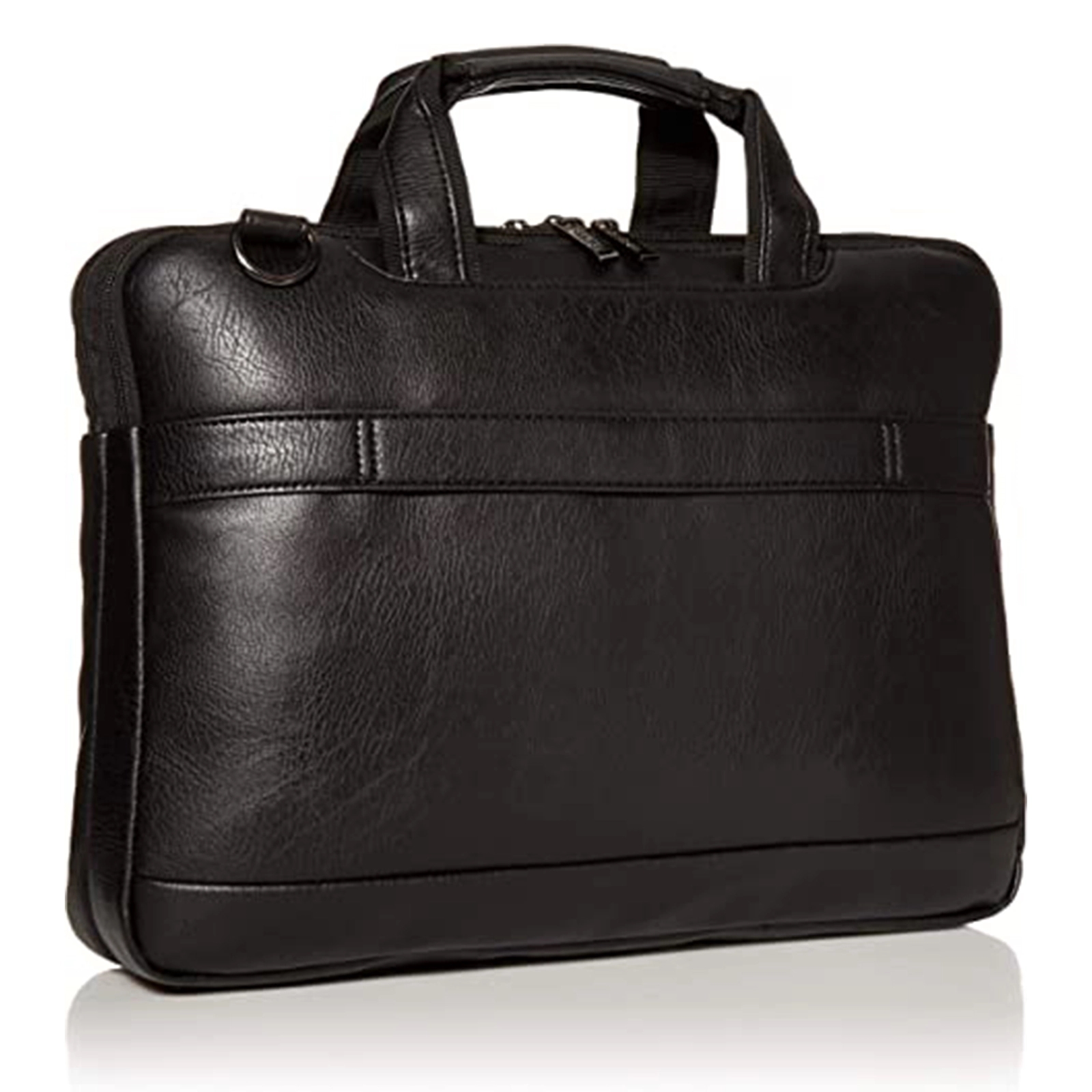 Faux Pebbled Leather Slim 16" Laptop Business Briefcase 3