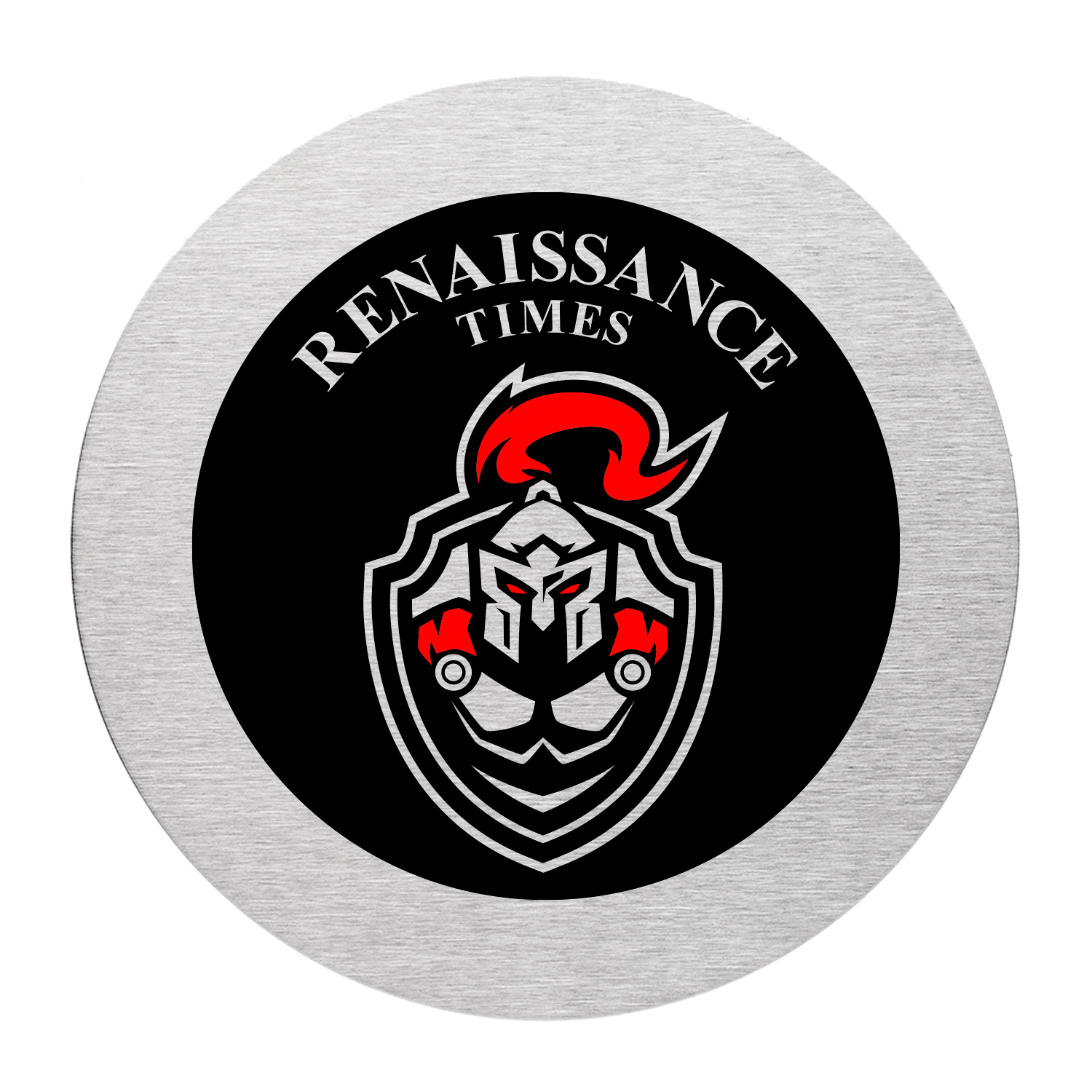 Round Stainless Steel Coaster (2 Color Imprint) 2