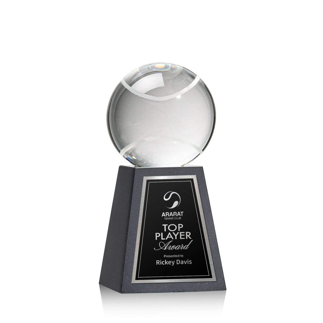 Tennis Ball Award on Tall Marble Base 5