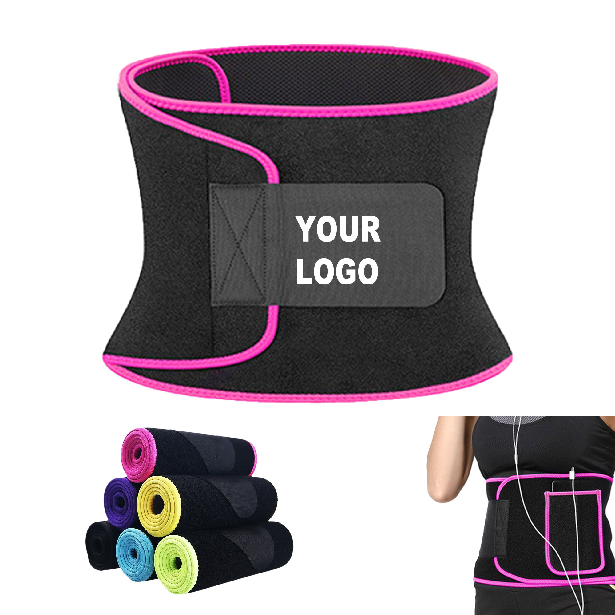 Adjustable Waist Trimmer Belt With Pocket 1