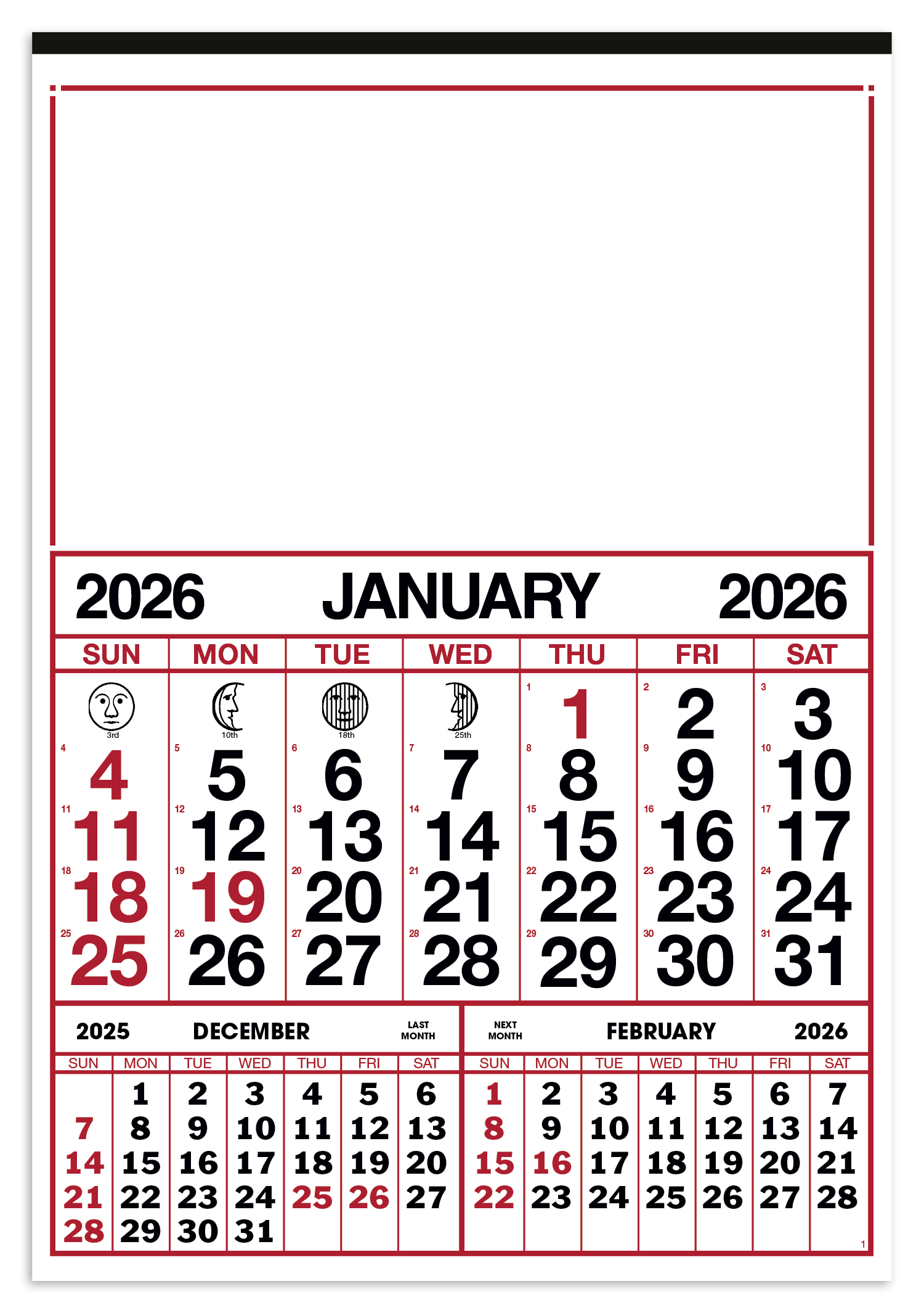 Skinner & Kennedy® Commercial 12-Sheet Calendar 16