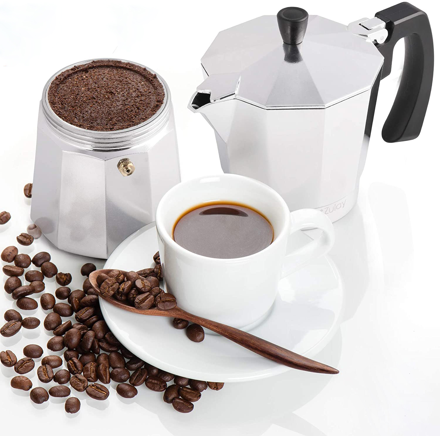 Classic Style 12 Espresso Cup Moka Pot Makes Delicious Coffee Easy to Operate Quick Cleanup Pot 4