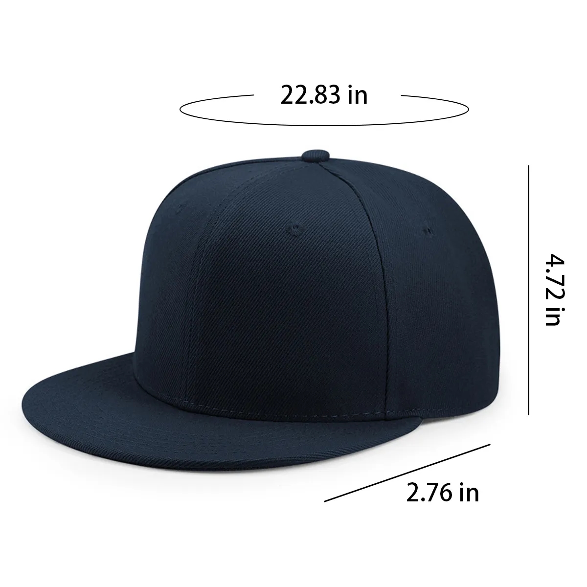 Classic Flat Brim Trucker Baseball Cap Hip Hop Snapback Hat 3