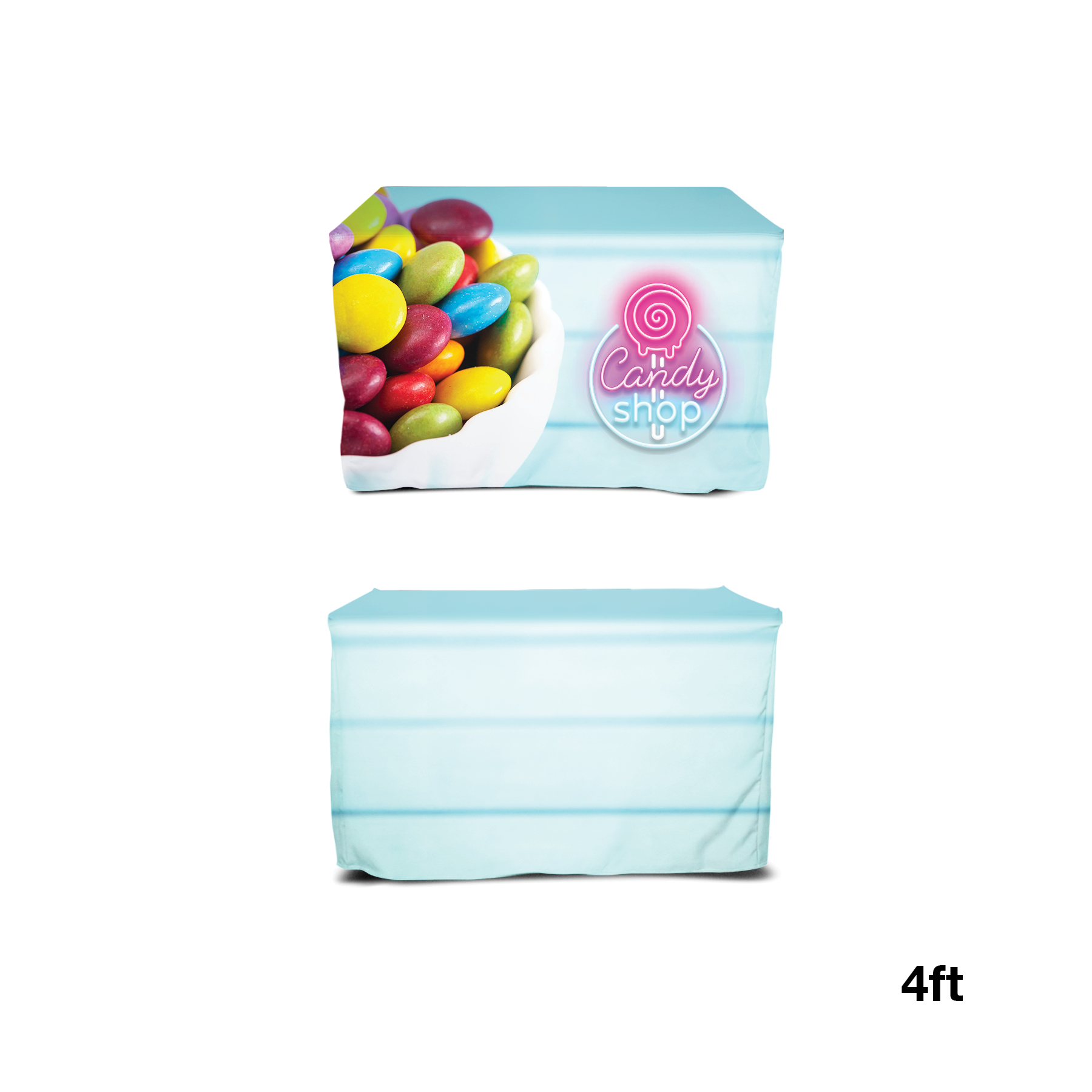 DisplaySplash 4' Fitted Table Cover 7