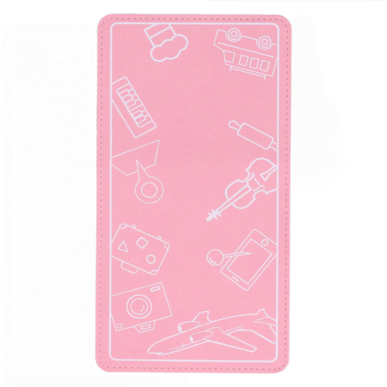 Foldable Adjustable Leather Phone Holder for Home & Travel 4