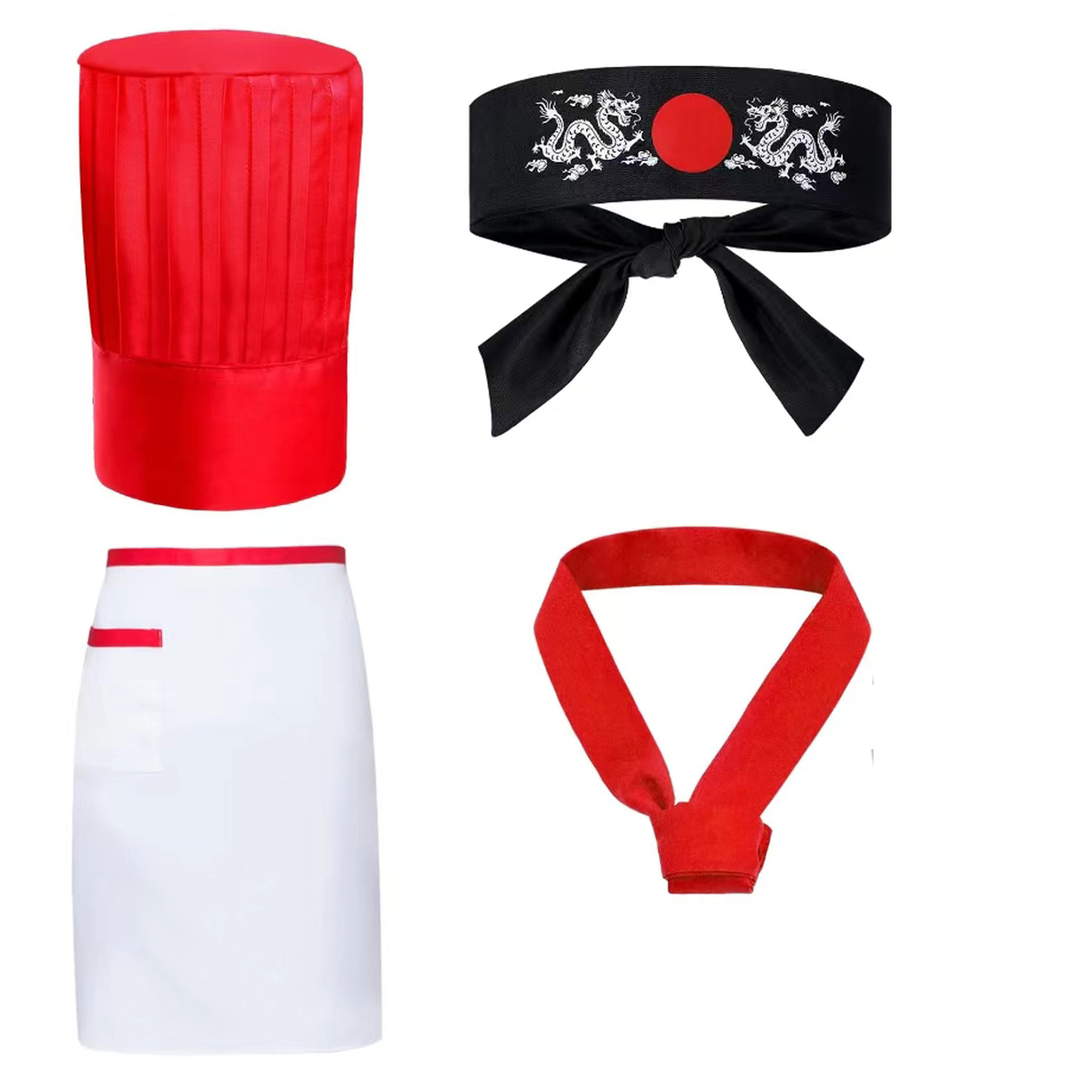 Chef Costume 4PC Set 2