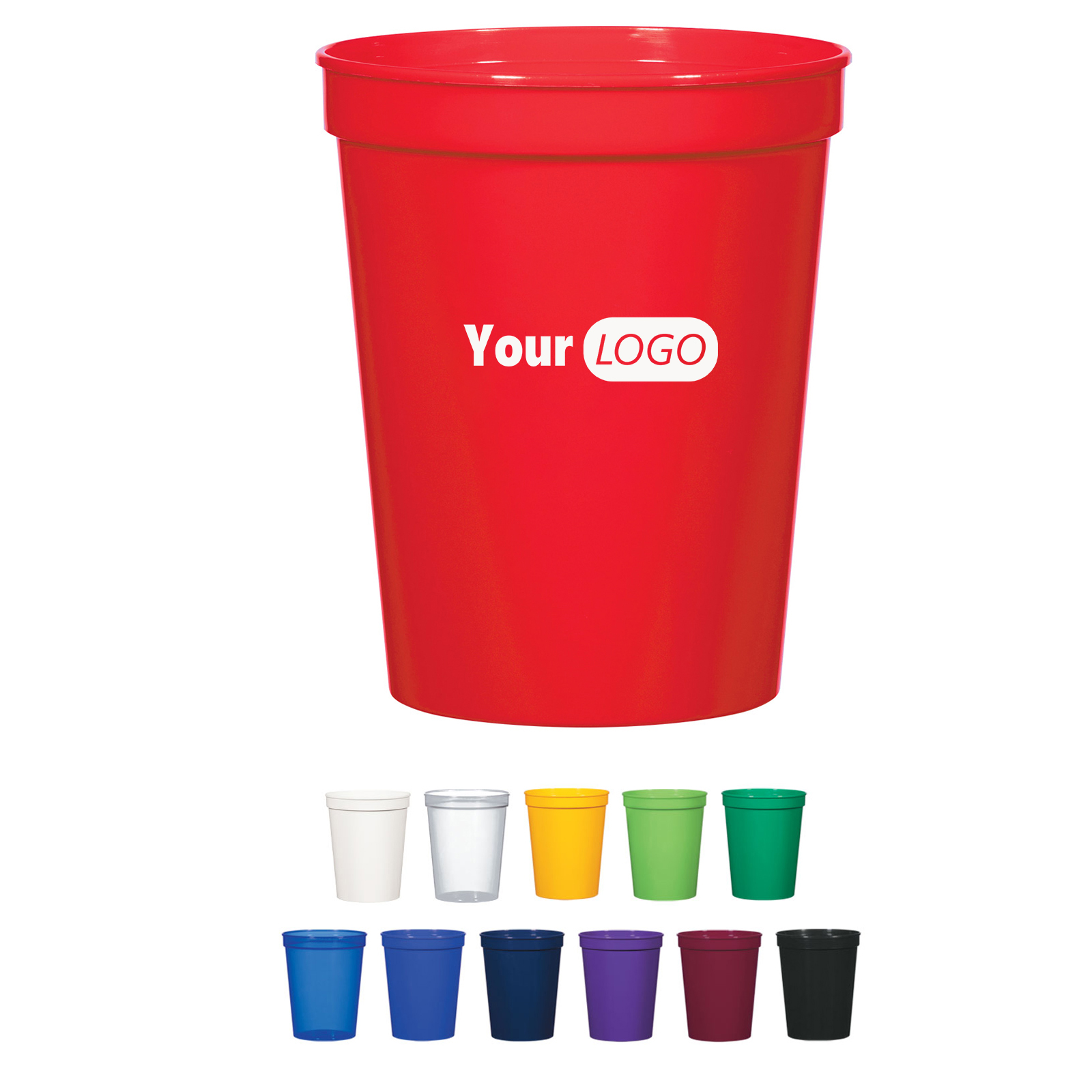 16 Oz Reusable Plastic Stadium Cups 5
