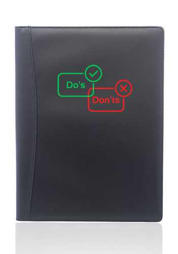 Calculator Pu Leather Portfolios 1