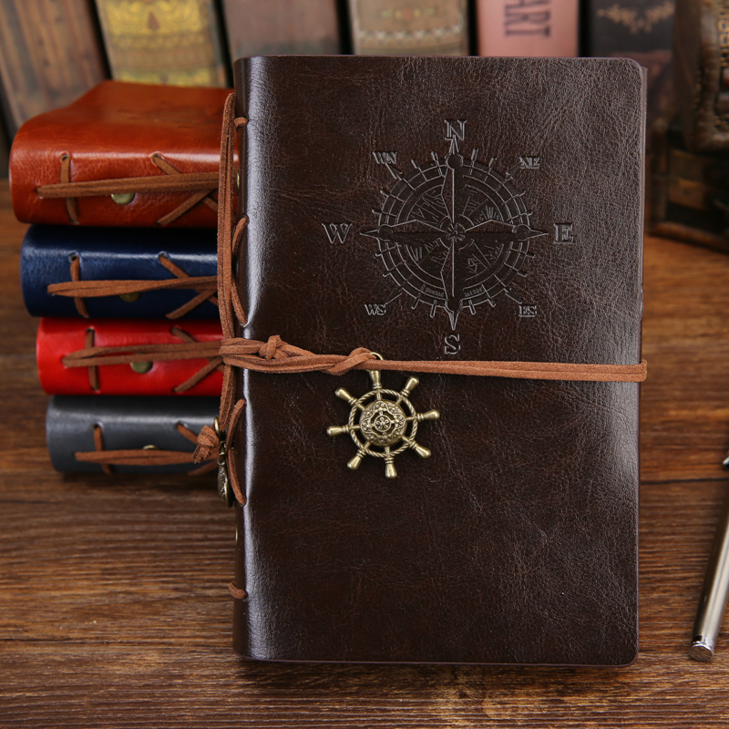 Vintage Leather Refillable Spiral Daily Notepad 8