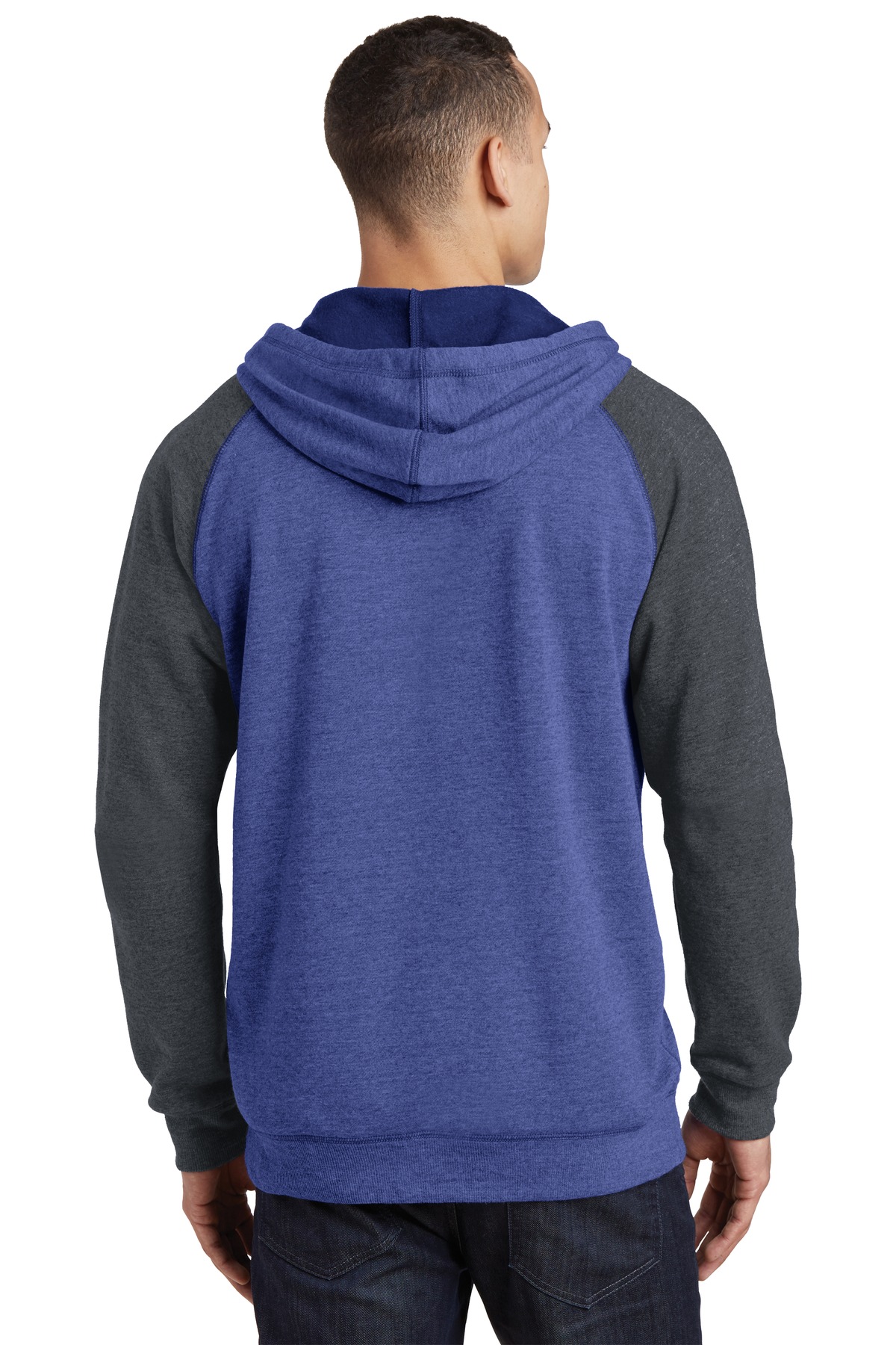 Young Mens Lightweight Fleece Raglan Hoodie