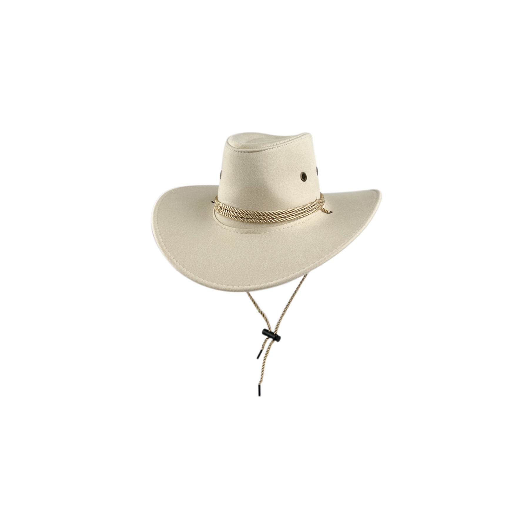 Western Suede Cowboy Hat With Wide Brim 4