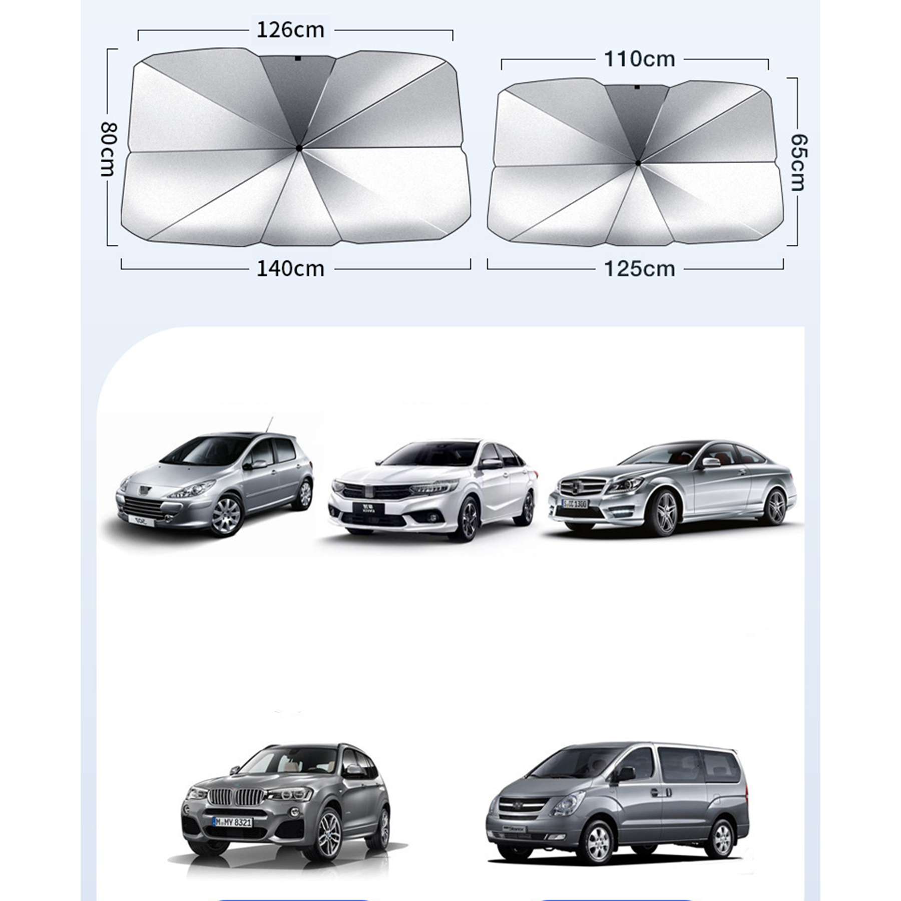 Auto Front Windshield Sunshade 2