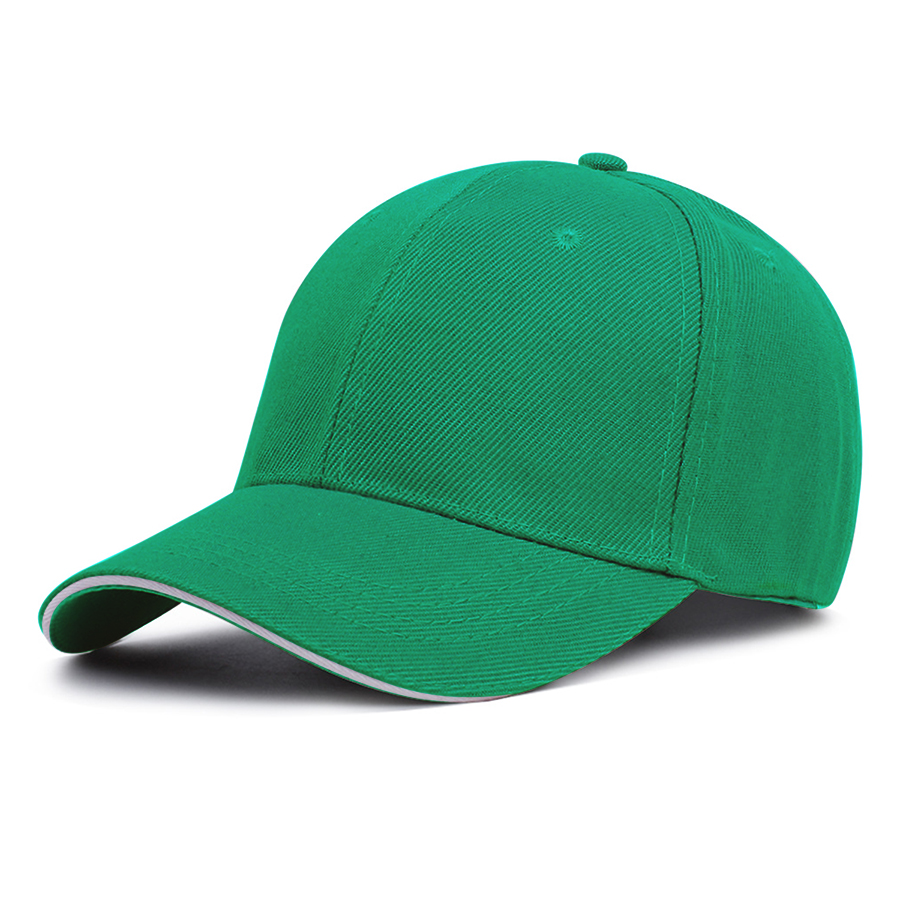 Stock Solid Color Poly Twill 6-Panel Baseball Cap w/ 10
