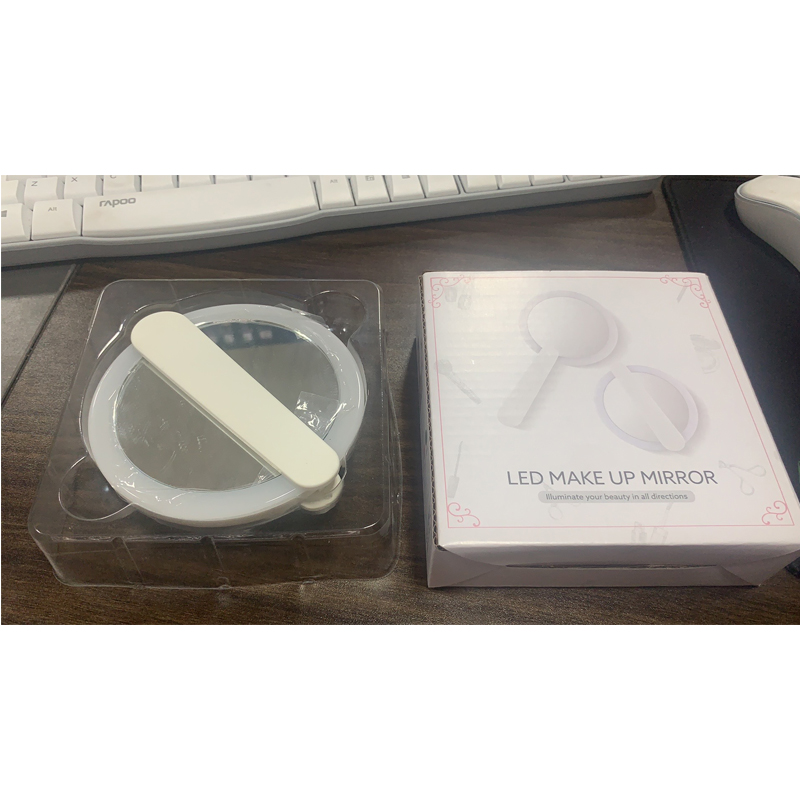 Travel Swivel Foldable Makeup Handheld LED Mirror 8