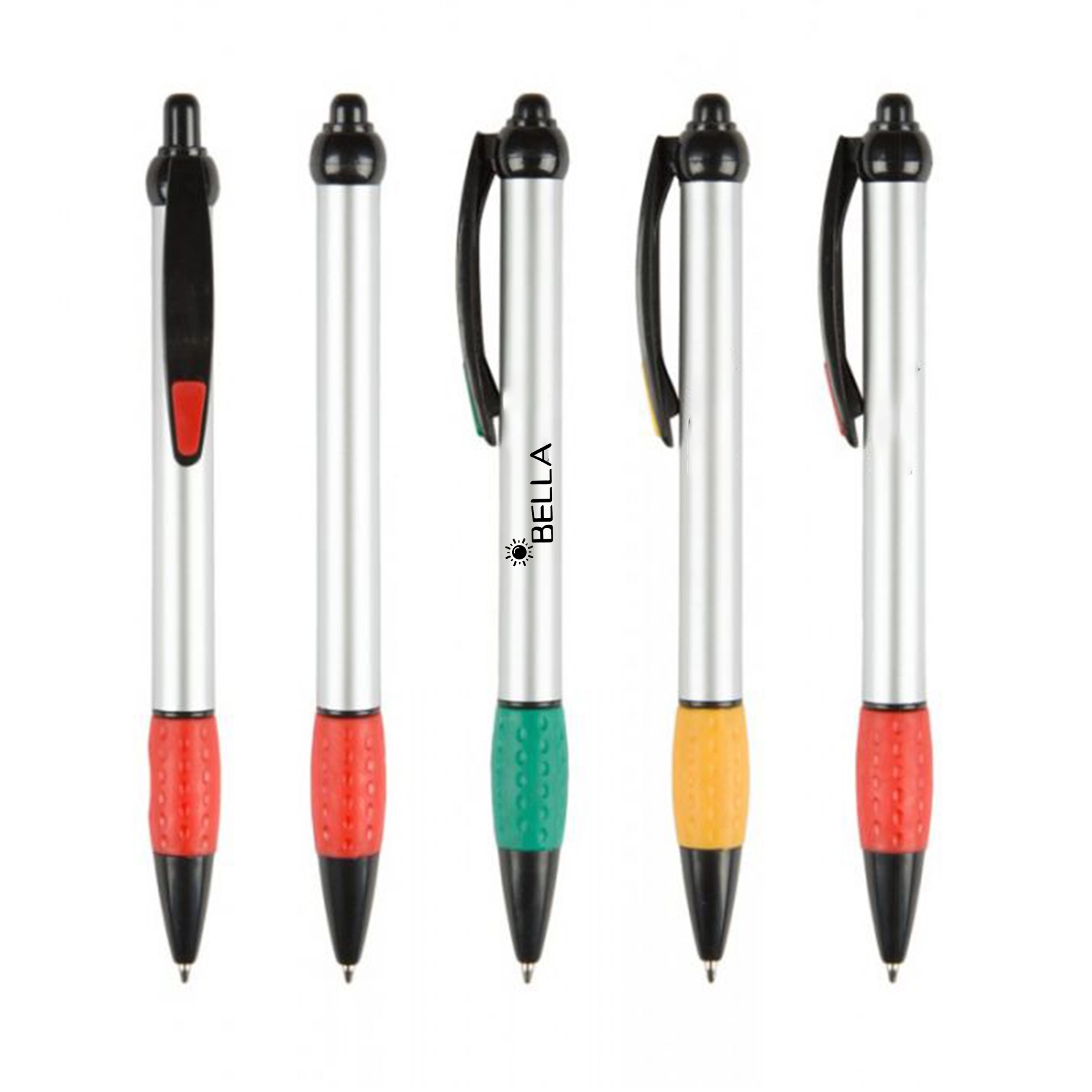 Ballpoint Grip Pen With Dimple On Clip 1