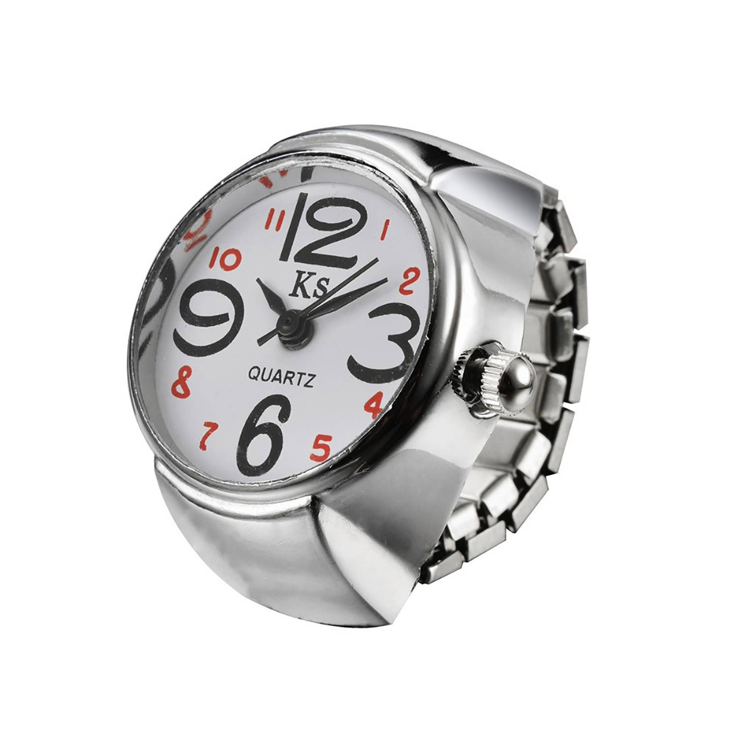 Watch-shaped Alloy Ring 9