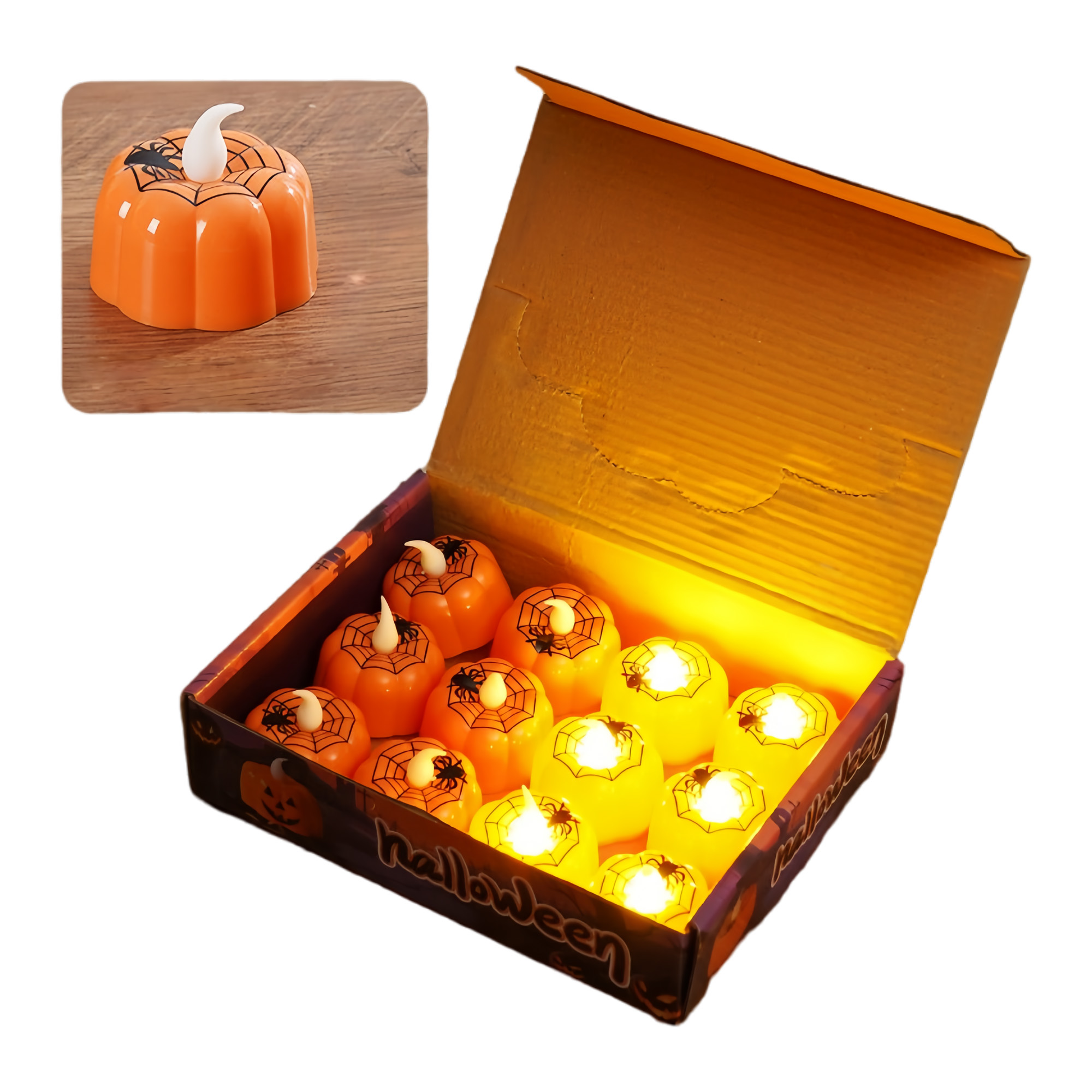 Halloween Little Pumpkin Electronic Candle 4