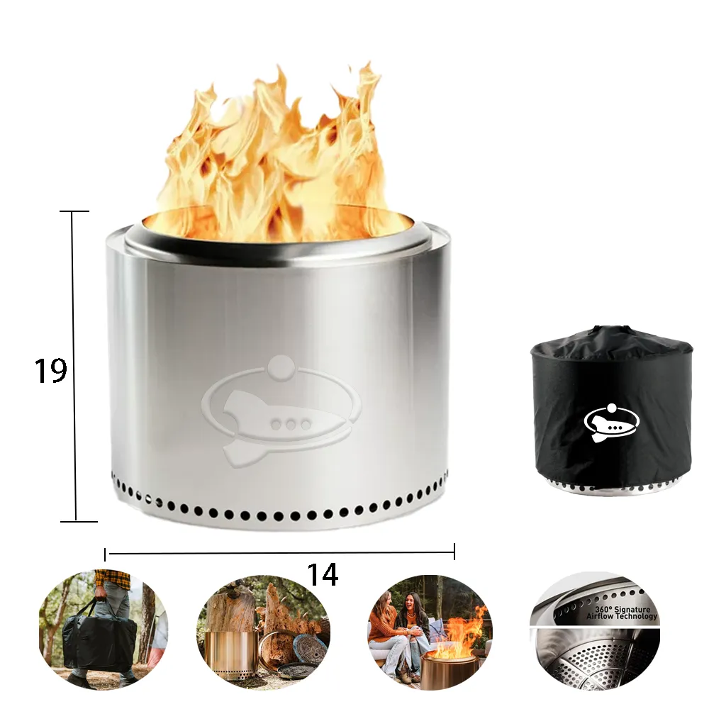 14"D Large Table Top Fire Pit 2