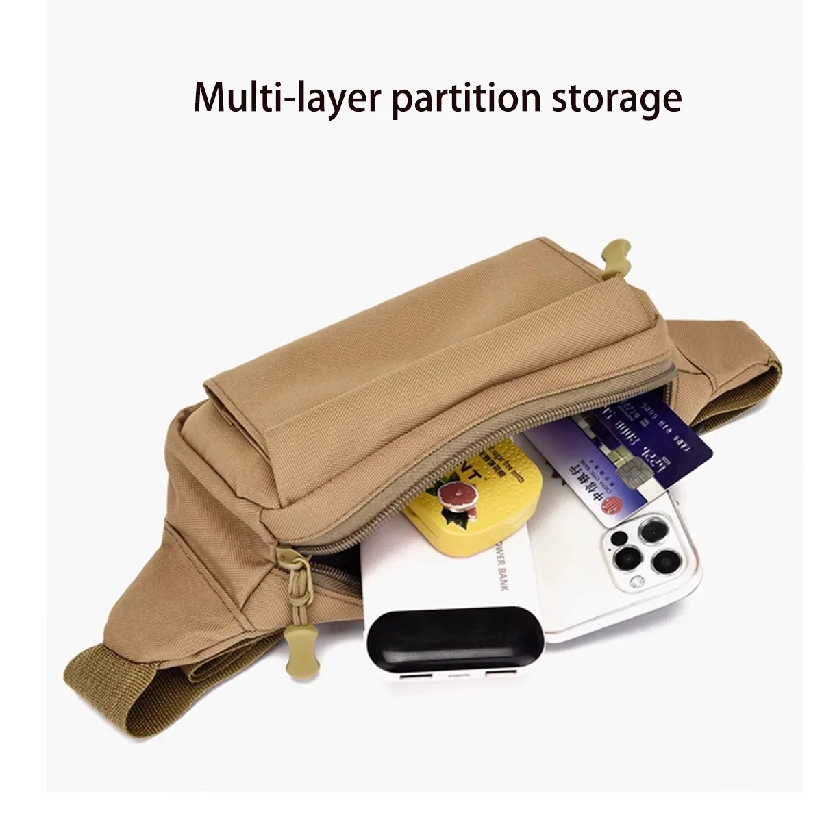Portable Nylon Outdoor Waist Bag Travel Shoulder 4