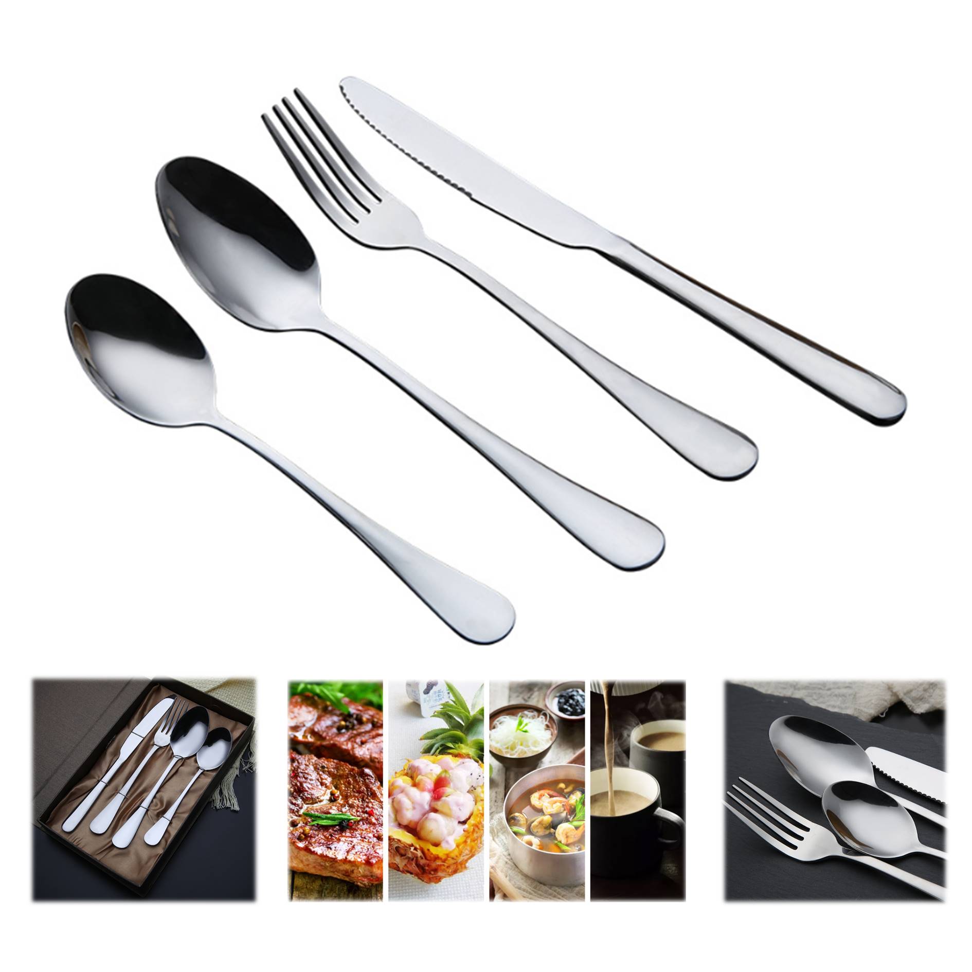 Stainless Steel Flatware Set Gift Case 2