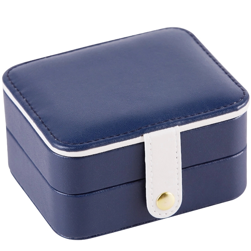 Custom Travel Multi-Layer Jewelry Organizer Box with Mirror 8