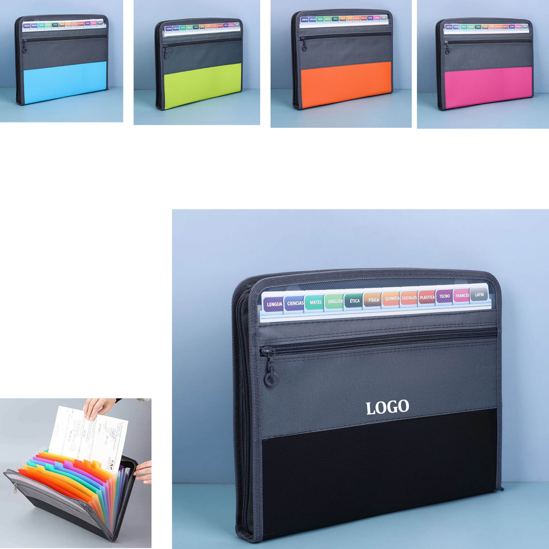 Portable storage expandable folder 4